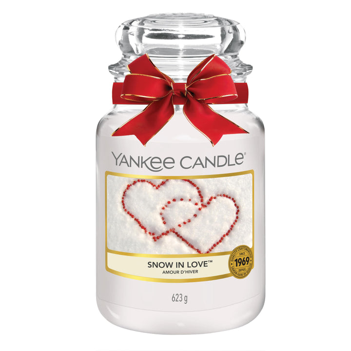 Yankee Candle Duftkerze im grossen Jar, Snow in Love, Brenndauer bis zu 150 Stunden Snow in Love Gro