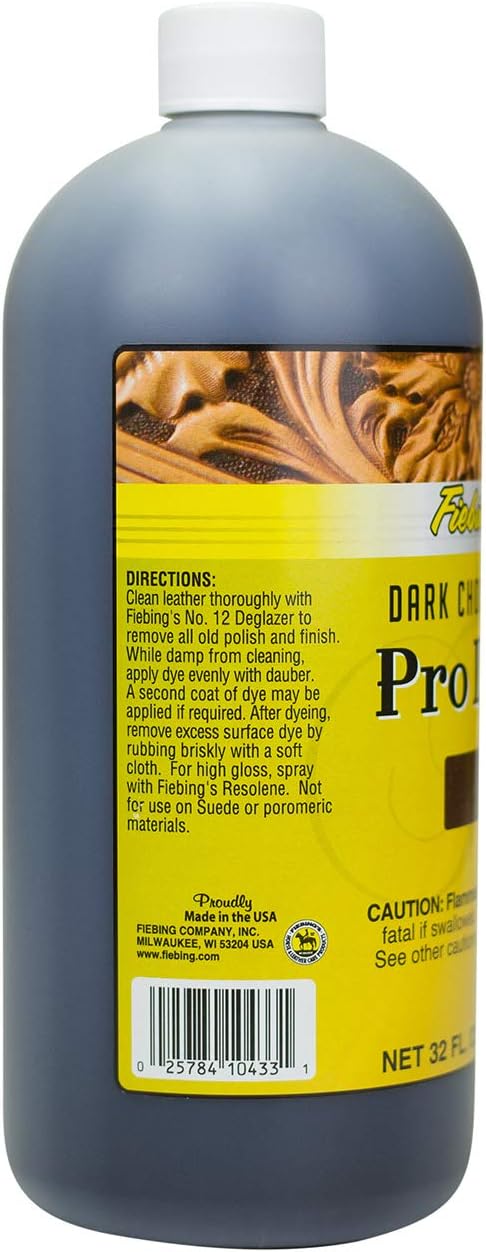 Fiebing's Professional Oil Dye dark chocolate 32 OZ, dark chocolate 32 OZ