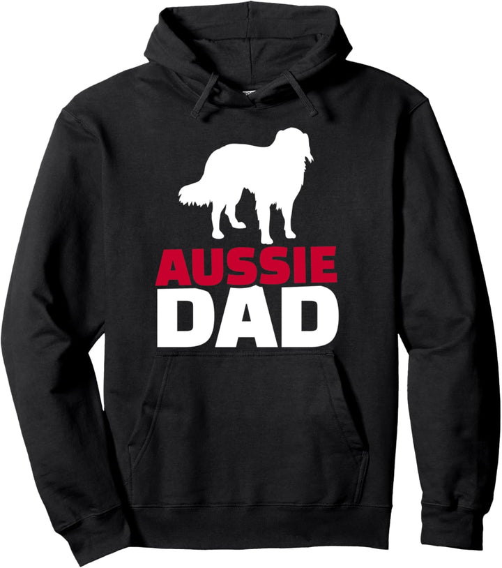 Aussie Australian Shepherd Papa Pullover Hoodie