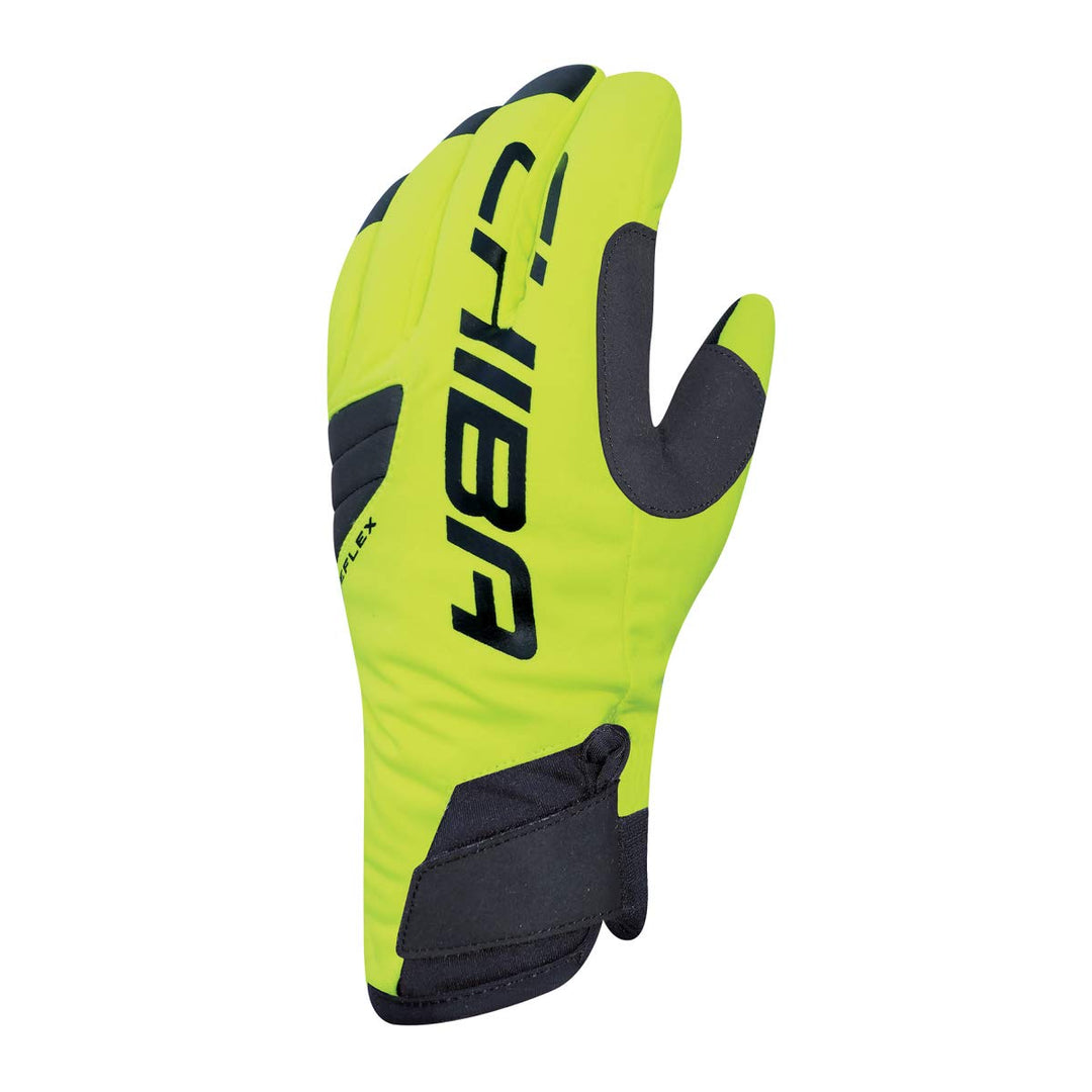 Chiba BioXCell Warm Winter Fahrrad Handschuhe gelb/schwarz 2023 L (9), L (9)