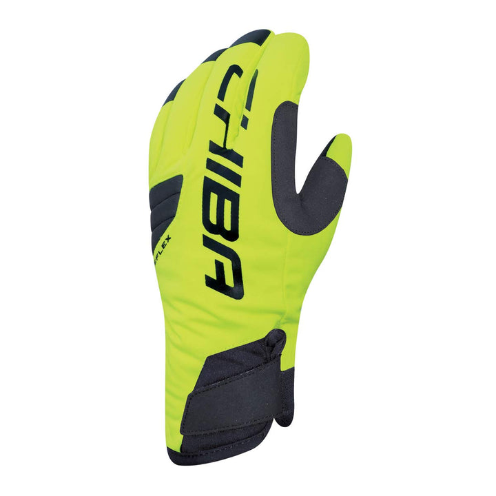 Chiba BioXCell Warm Winter Fahrrad Handschuhe gelb/schwarz 2023 L (9), L (9)