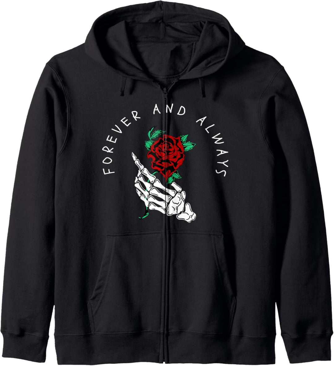 Forever and always Rose - Sad Aesthetic Edgy Streetwear Kapuzenjacke