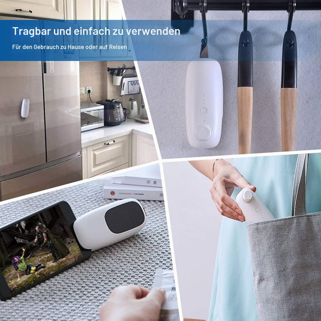 WELUV Mini Folienschweissgerät mit Cutter USB Tüten Verschweisser Hohe Sicherheit Bag Sealer Aufladu