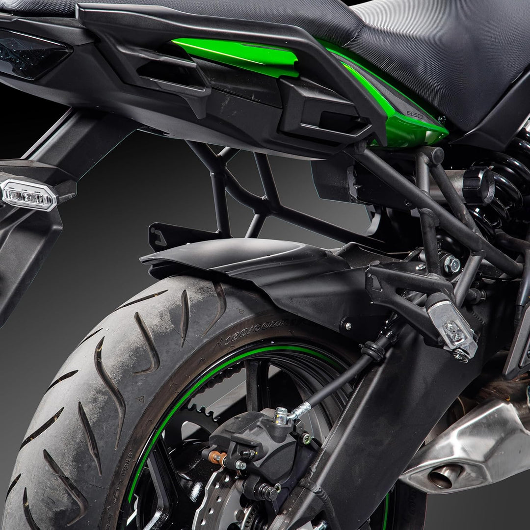 TAZGANTAX Motorrad Kotflügel Schmutzfänger Schutzabdeckung Hinterradabdeckung kompatibel mit Ka-wa-s