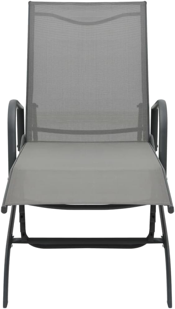 vidaXL Sonnenliege mit 2 Rädern Gartenliege Relaxliege Gartenmöbel Liege Liegestuhl Strandliege Frei