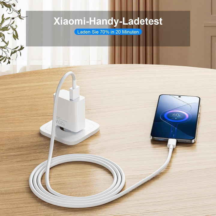 120W ladegerät für Xiaomi 15, 14, 13, 12, 13t, 12t, 12s, Redmi Note 14/13 Pro+/12 Pro+/11 P+ 5G, 12,