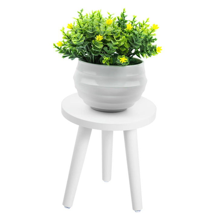Moderner Weisser Holz blumenständer Höhe Stabiler Blumenhocker für Innen Balkon Garten Vielseitiger
