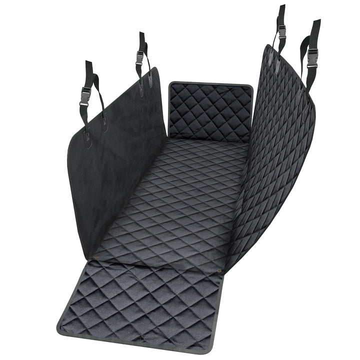 WhizProducts® Basic Hundedecke für Auto Rückbank mit Seitenschutz und Sitzankern – wasserdichte Auto