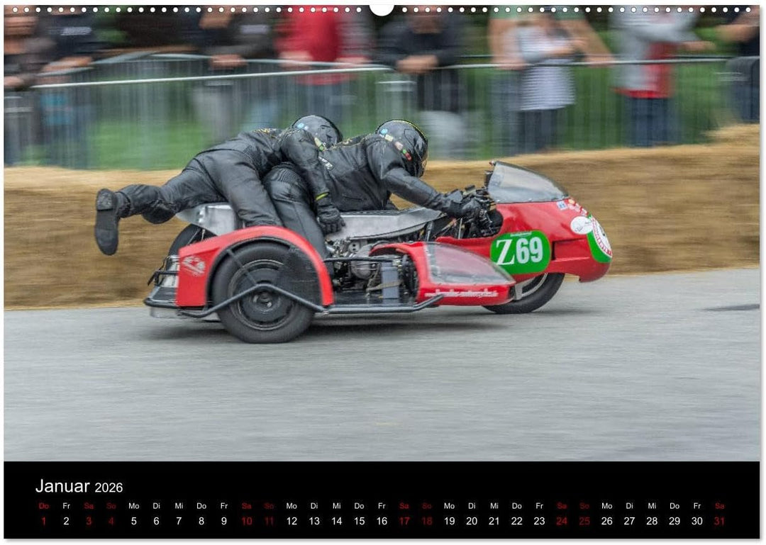 Motorsport Klassiker (hochwertiger Premium Wandkalender 2026 DIN A2 quer), Kunstdruck in Hochglanz: