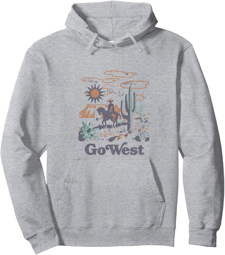 Trendy Go West Landscape Pullover Hoodie