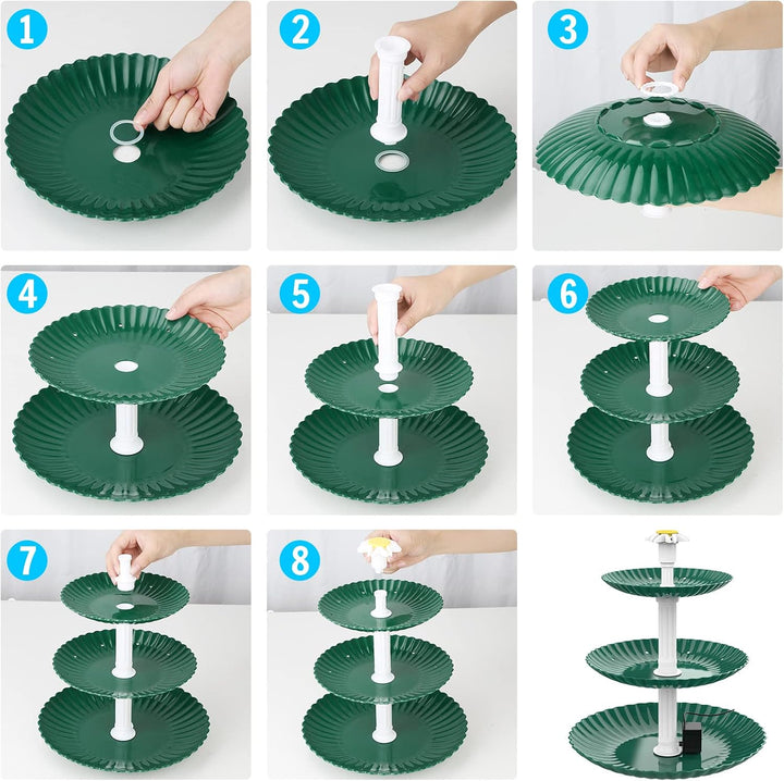 AISITIN DIY Brunnen, Vogeltränke Sets mit 3,5W Solar Springbrunnen, Vogelbad und DIY Solarbrunnen Ab