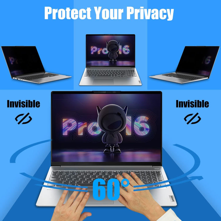 ZoRoll Magnetischer Privacy Filter für 13.3" Laptop, Blickschutzfolie | Notebook Privacy Screen Filt