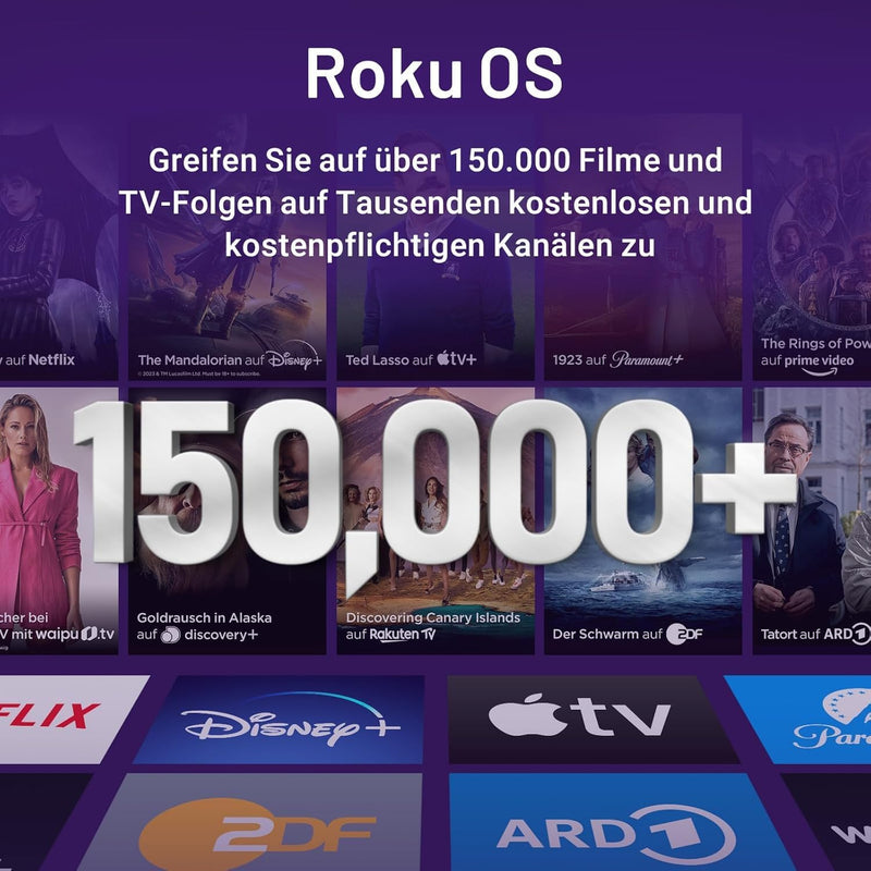 RCA Smart TV 24 Zoll Fernseher Roku TV(60cm) HD Ready Triple Tuner Dolby Audio HDMI USB WiFi Apple T