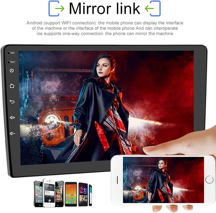 Podofo Android Autoradio GPS für Peugeot 308 408 2009-2013, 9" Touchscreen WiFi Bluetooth FM RDS Rad