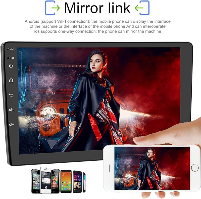 Podofo Android Autoradio GPS für Peugeot 308 408 2009-2013, 9" Touchscreen WiFi Bluetooth FM RDS Rad