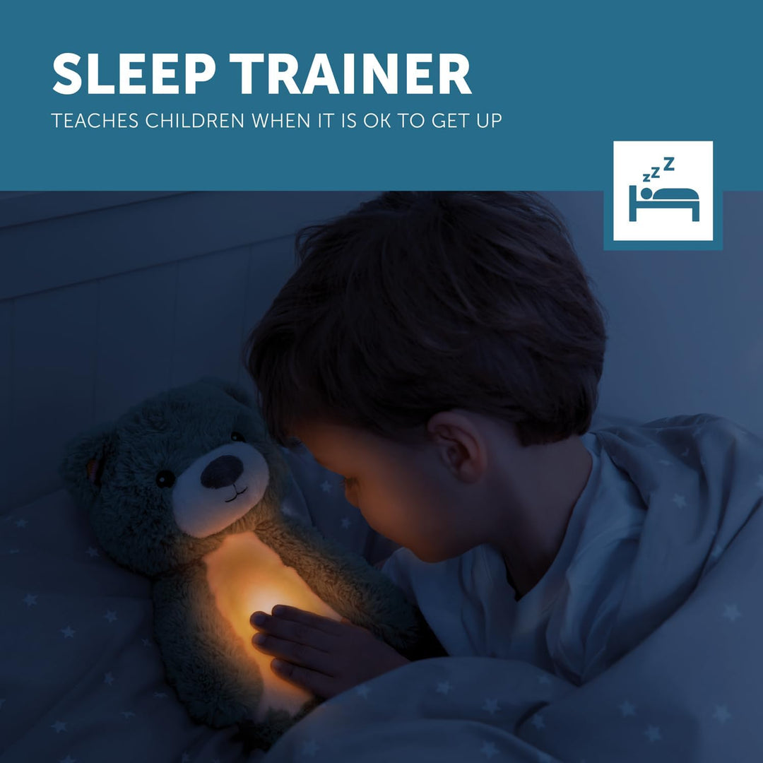 Zazu Brody Schlaftrainer - Kuscheltier mit Nachtlicht, Geräuschmaschine und Schreisensor - Lehrt den