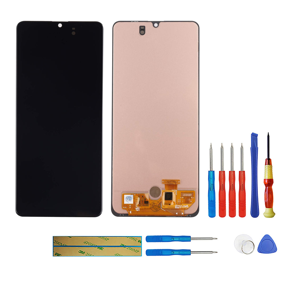 swark AM-OLED Kompatibel mit Samsung Galaxy A31 SM-A315 (Schwarz Ohne Rahmen) LCD Display Touchscree
