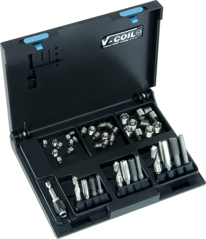 V-Coil 4381 Gewinde-Reparatur-Set Rapid, Schwarz, Size M5-M12, Schwarz