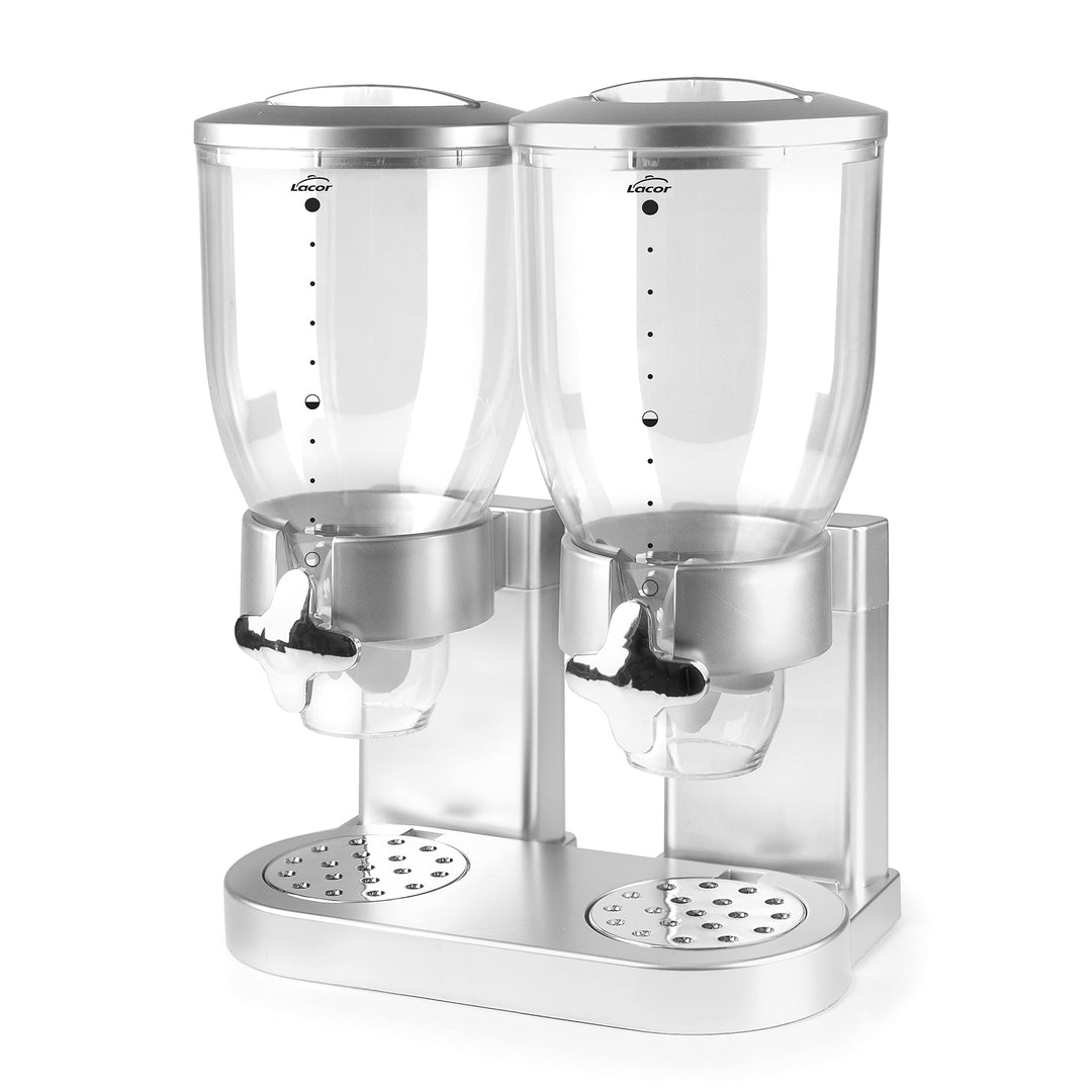 LACOR - 62597 - Spender für Getreide, trockene Früchte, Paste und Süssigkeiten, doppelter Behälter m