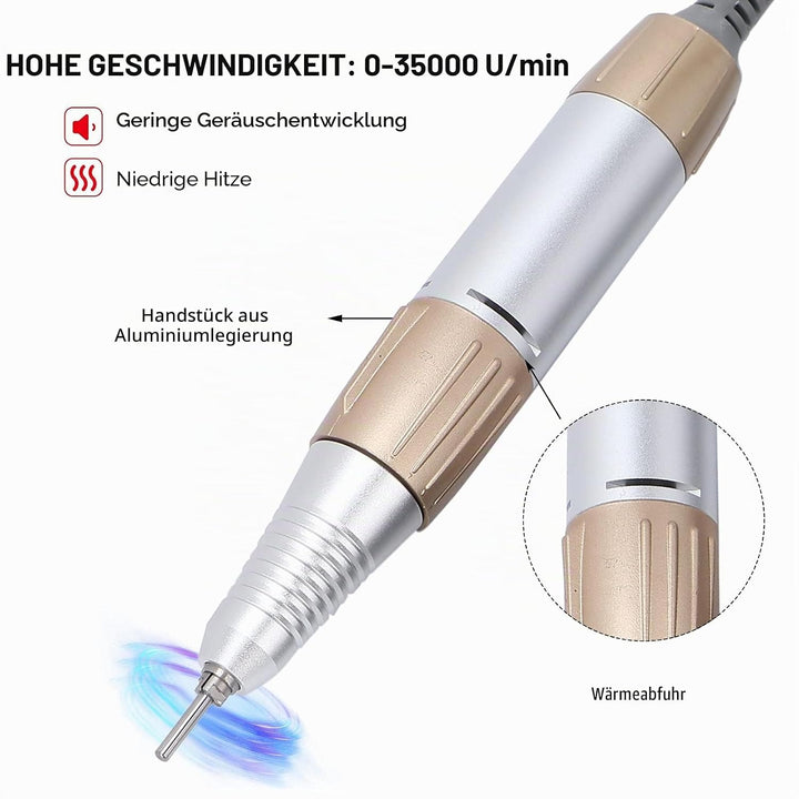 Elektrische Nagelbohrmaschine, 35000 U/Min Ersatzgriff für Elektrischen Nagelbohrer, Stiftgriff, Tra