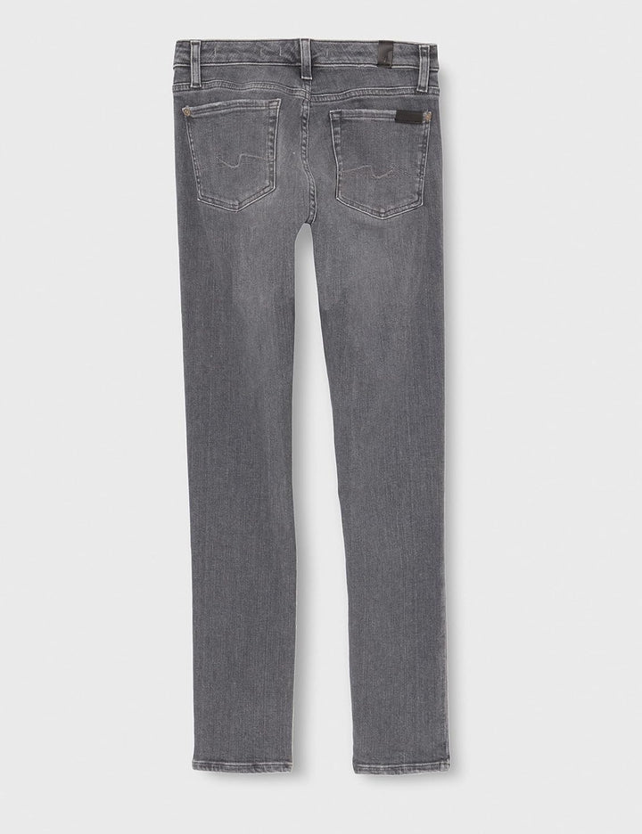 7 For All Mankind Damen Pyper Slim Illusion Jeans, Grau