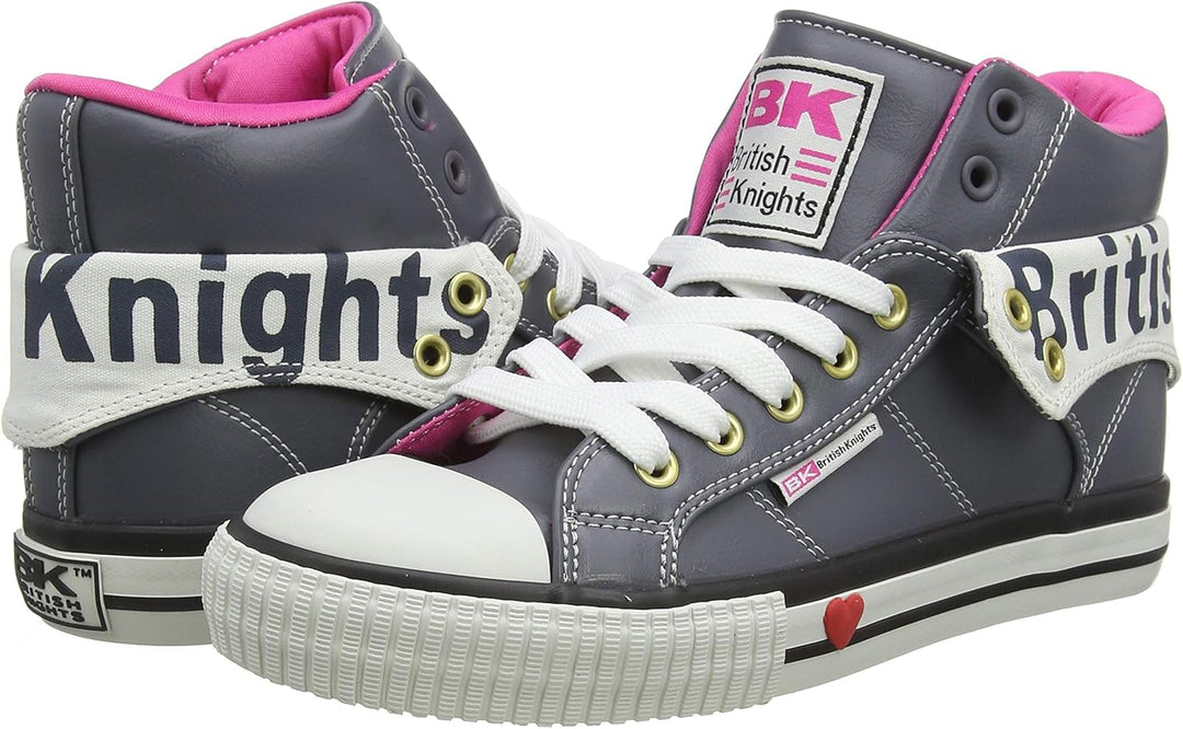 British Knights Mädchen Roco Sneaker 40 EU Dk Grey Fuchsia, 40 EU Dk Grey Fuchsia