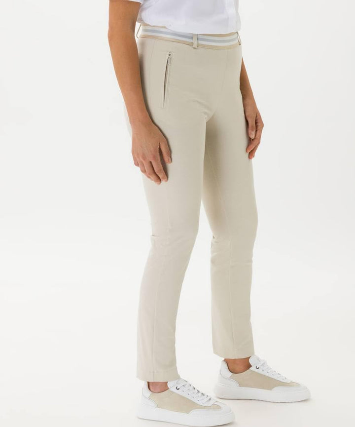 Raphaela by Brax Damen Lillyth Cool Summer Jersey Hose 32W / 32L Ecru, 32W / 32L Ecru
