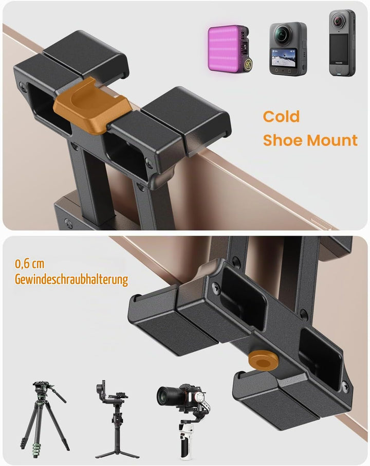 OHLPRO Heavy Duty Tablet Halterung LKW Dashboard - Bohrfuss Halter für iPad &amp; Tablets (5-17 Zoll), P