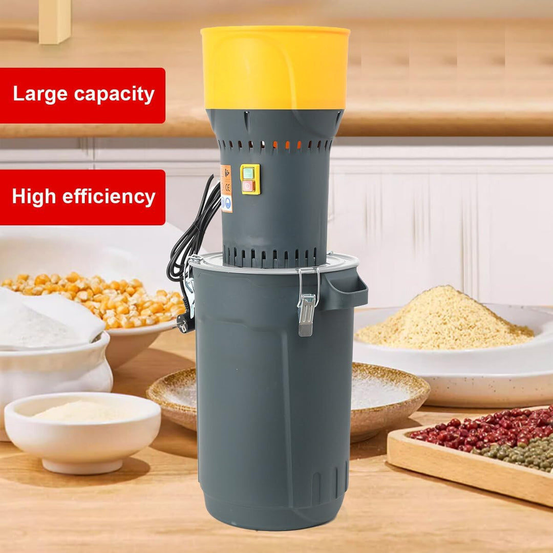 Cozyel Getreidemühle Elektrisch 1000W 25L | mit 5 Siebe | Elektrische Getreidemühle mit Edelstahlkli