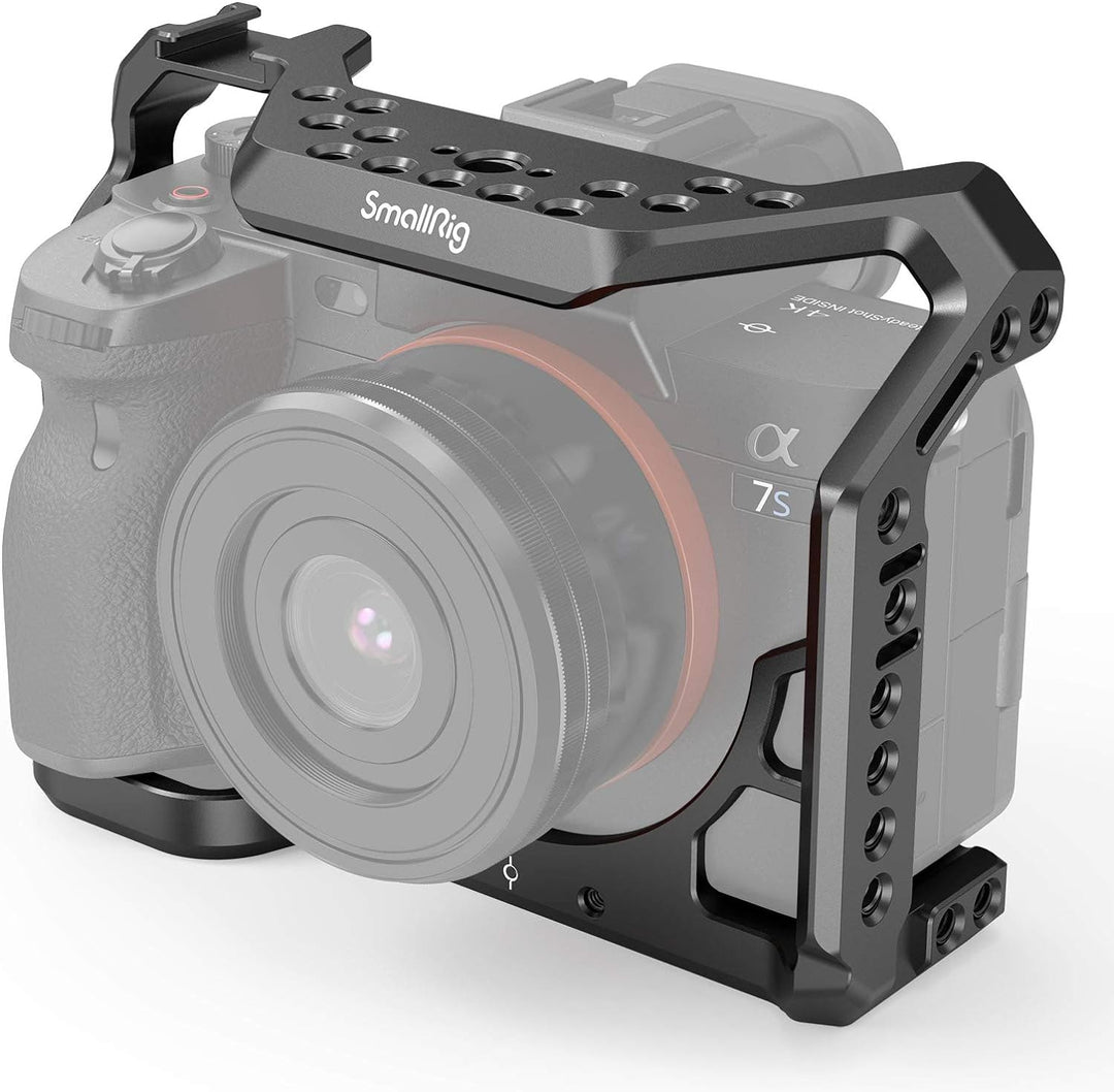 SMALLRIG A7SIII Cage Käfig für Sony A7S III Kamera mit Cold Shoe Schuh und Positionierungslöchern -