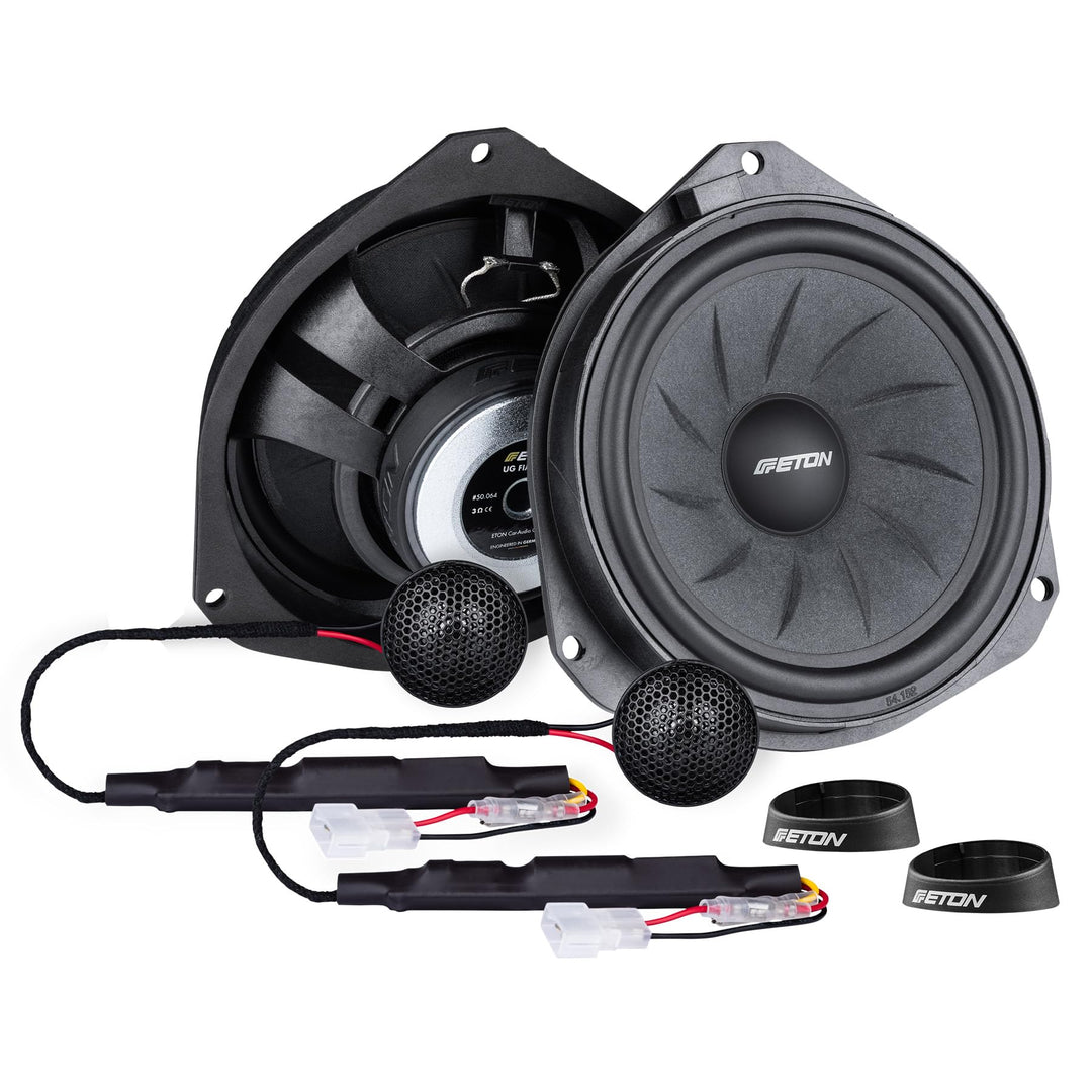 ETON UG FIAT FD16 – 16,5 cm (6,5“) Plug & Play Komponenten System, passgenaues Lautsprechersystem ko