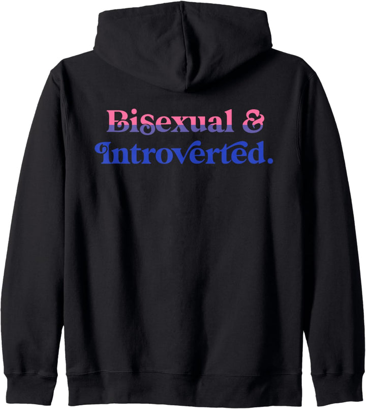Bisexual And Introverted Funny Aesthetic LGBTQ Pride Flag Kapuzenjacke