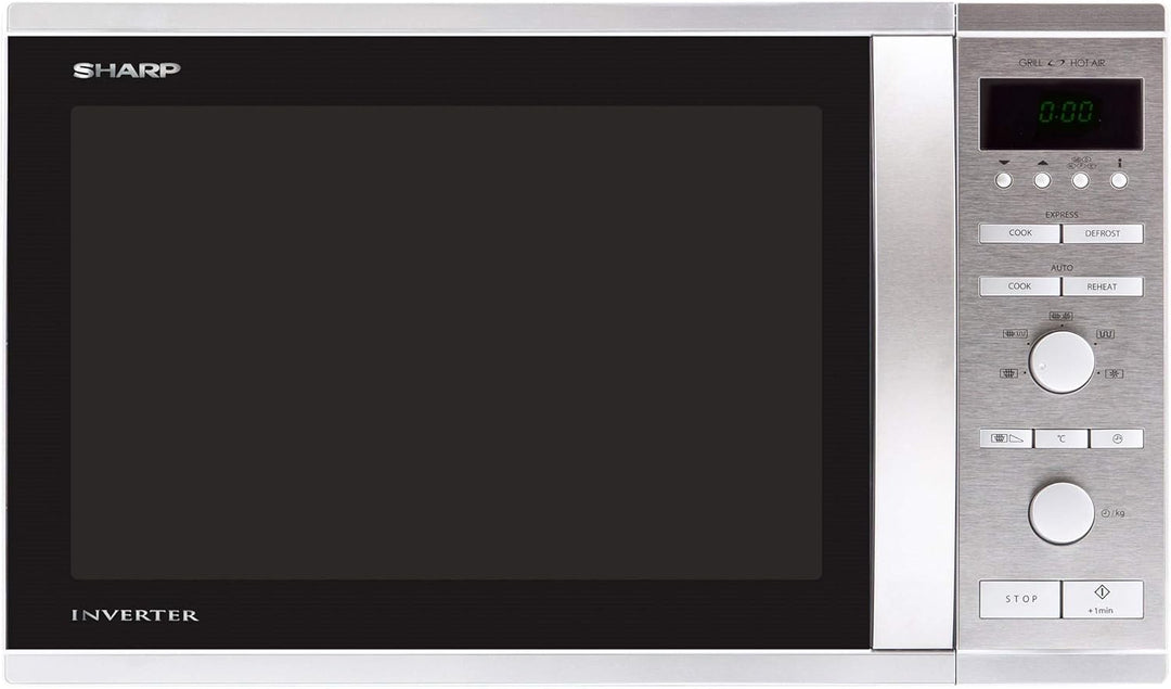 Sharp R941STW Mikrowellen / 1050 W / 40 L/Inverter Technologie/silber