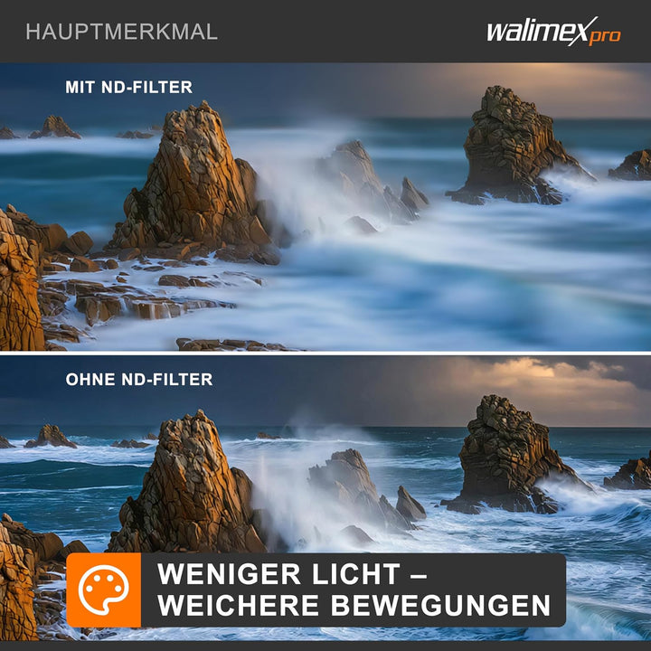 Walimex Pro ND-Fader vergütet 86 mm ND2 - ND400 86mm, 86mm