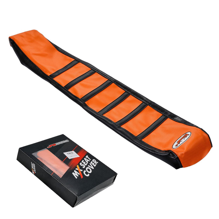 Motorrad Sitzbankbezug,Orange/Schwarz Motorrad Greifer Weiche Motorrad Sitzbezug Für 65 85 125 200 2
