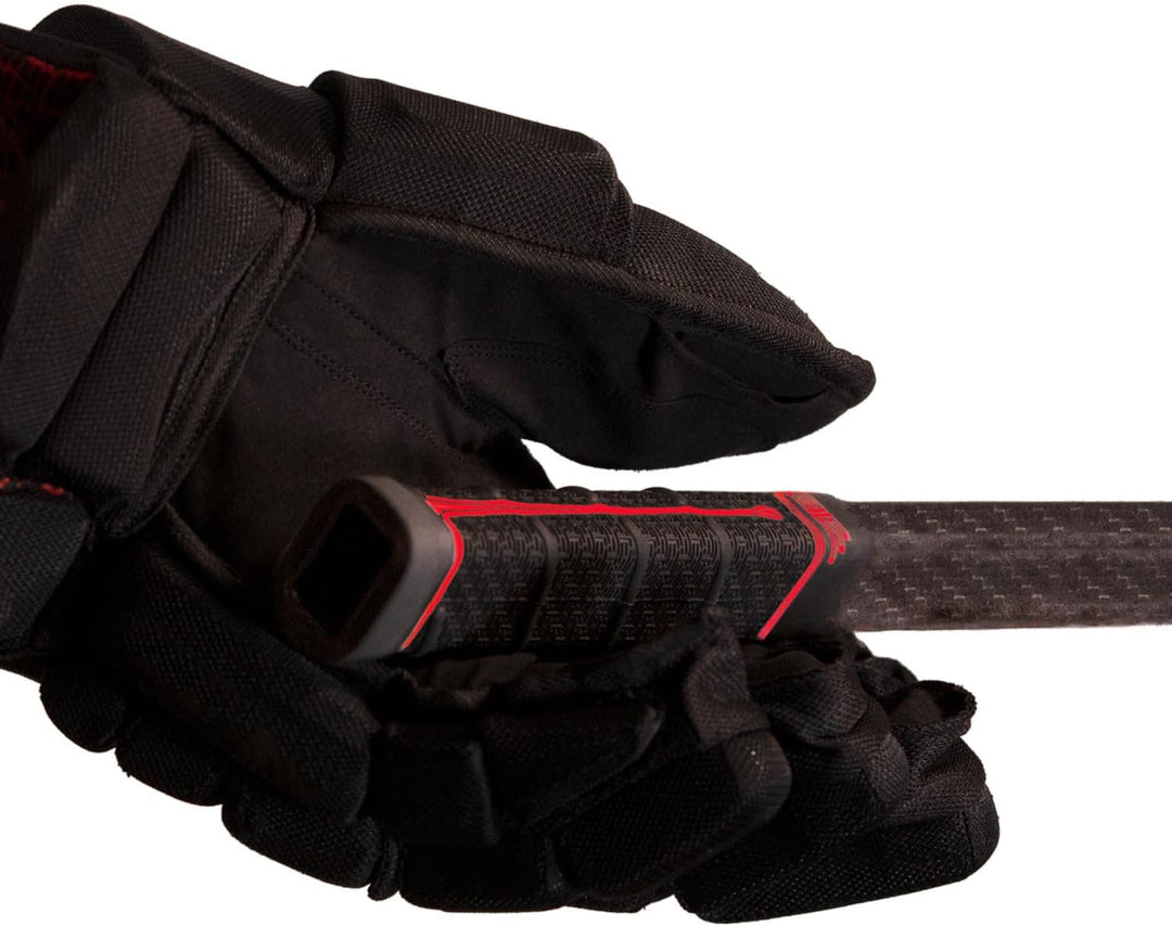 Buttendz Future Ersatz-Griff für Hockeyschläger mit Wirbel, Black w/Fire Drip Black w/ Fire Drip, Sc
