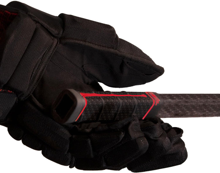 Buttendz Future Ersatz-Griff für Hockeyschläger mit Wirbel, Black w/Fire Drip Black w/ Fire Drip, Sc