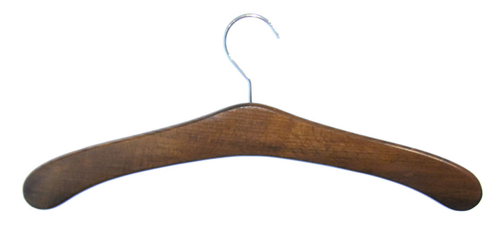 Kleiderbügel aus Holz 5 St. Garderobenbügel aus Buchenholz, Made in Austria (Nussbraun gebeizt), Nus