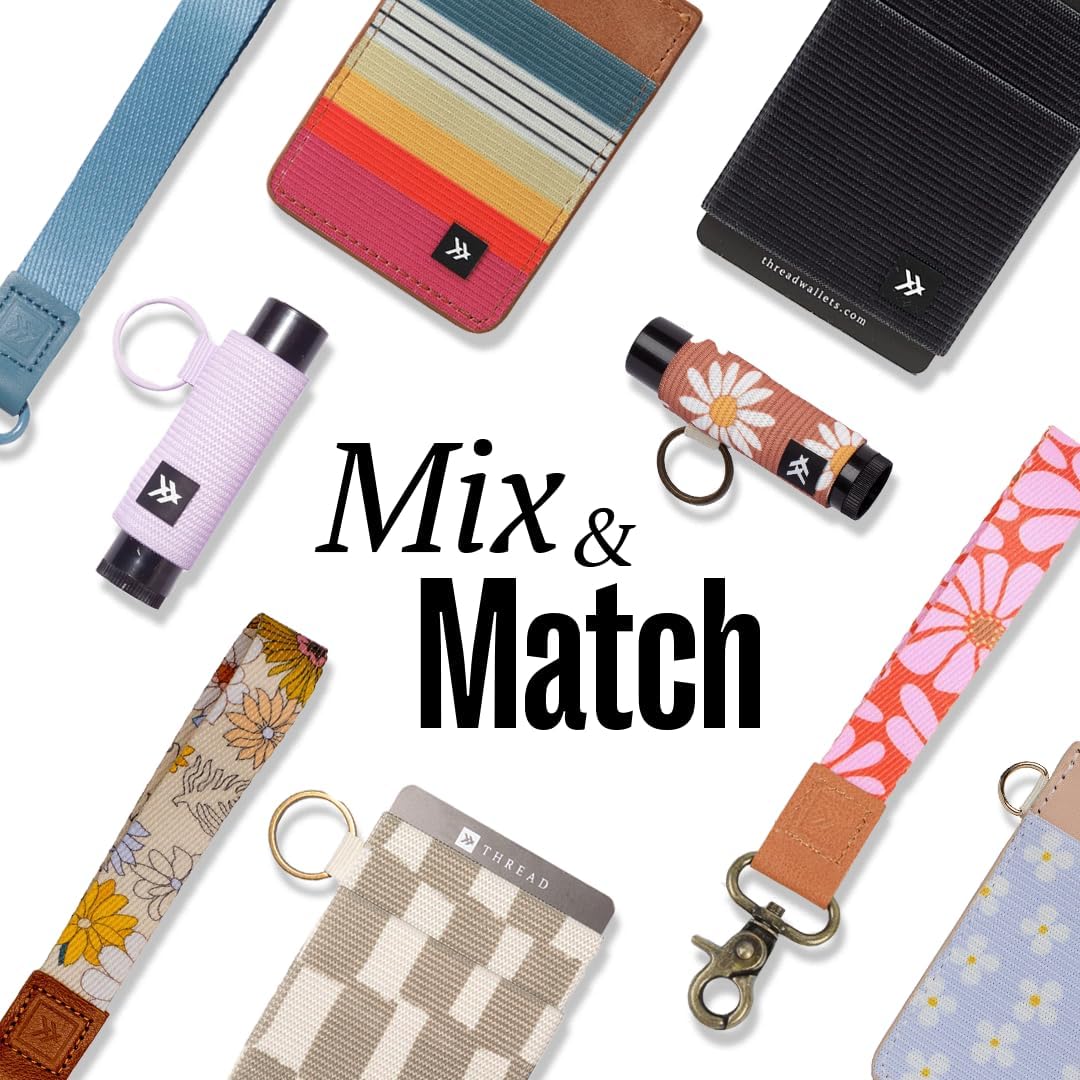Thread Wallets Schlanke, minimalistische Brieftasche, Kreditkartenetui mit Vordertasche (Einheitsgrö