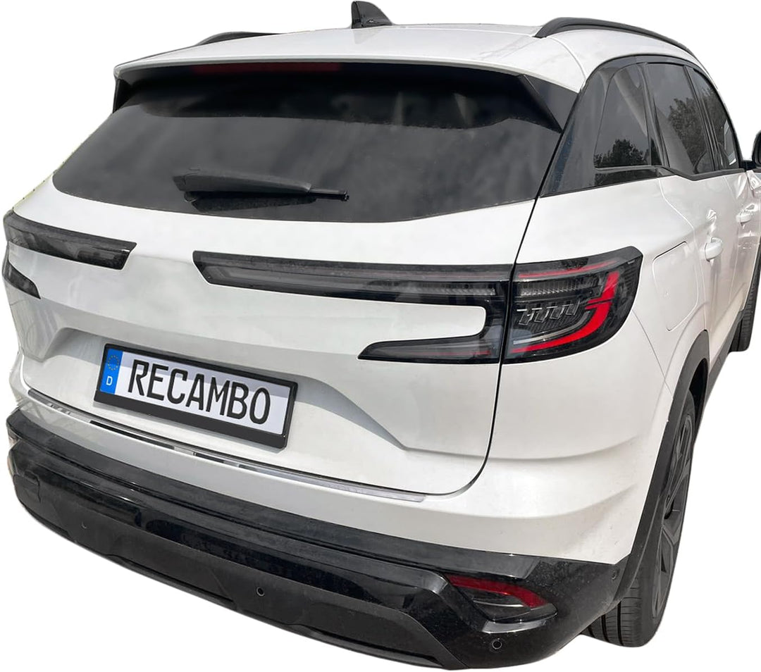 RECAMBO Ladekantenschutz Edelstahl Hochglanz poliert, Chrom Look - kompatibel für Renault Austral -