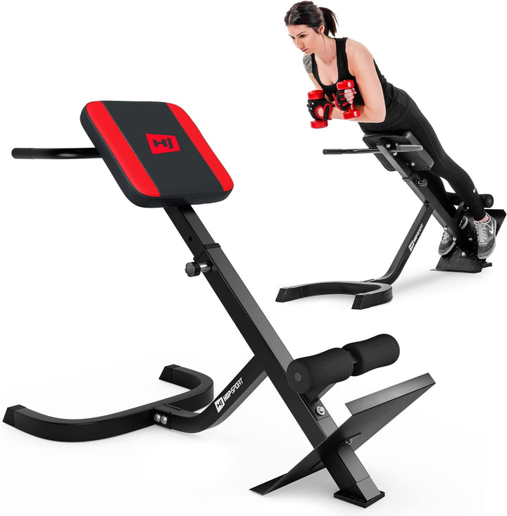 Hop-Sport Rückentrainer Hyperextension 45° Bauchtrainer HS-1018 Fitnessgerät für Zuhause