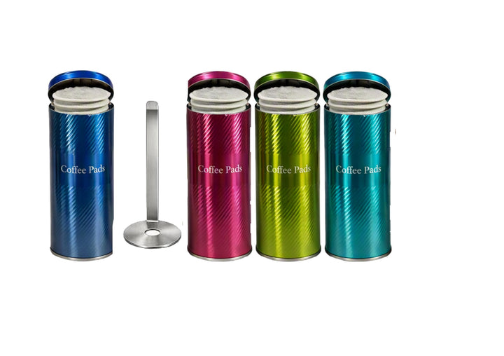 Kaffee-Paddosen Set + plus 4 Padlifter neu aus Edelstahl