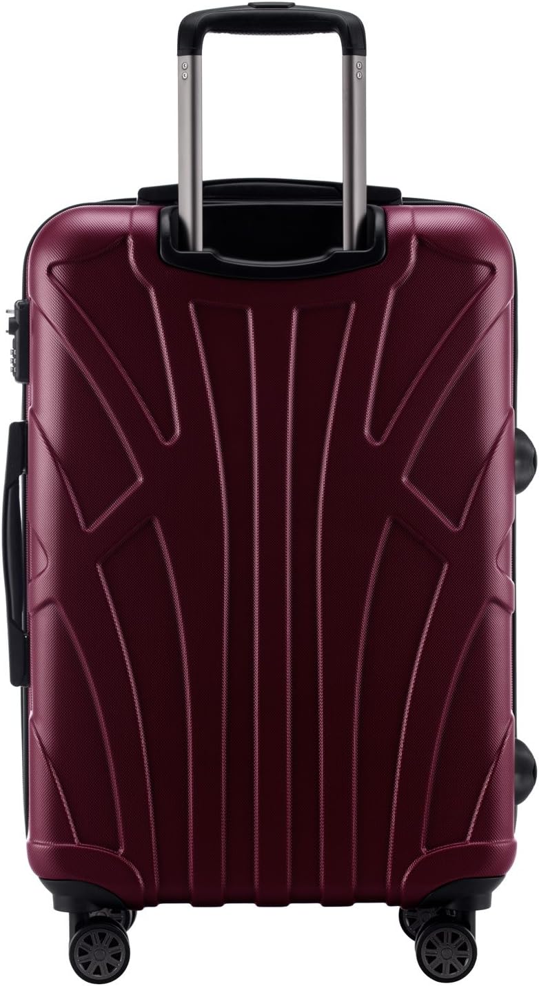 suitline - 2er Trolley - Koffer Set Grössen Burgund 2er Set M, Burgund 2er Set M