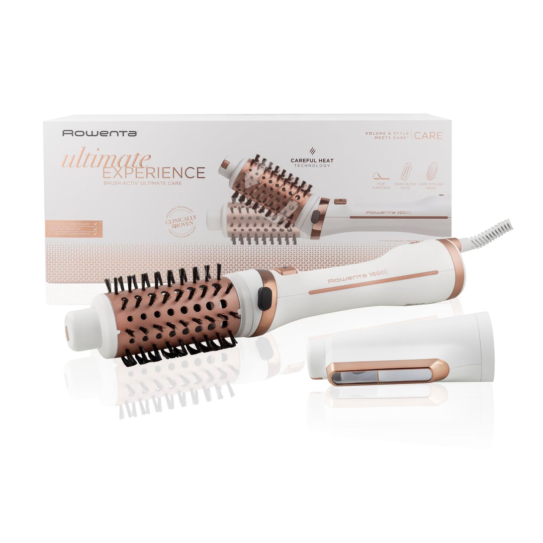 Rowenta Brush Activ Ultimate Care rotierende Warmluftbürste 2 in 1 StylingKeramikbeschichtungIonen B