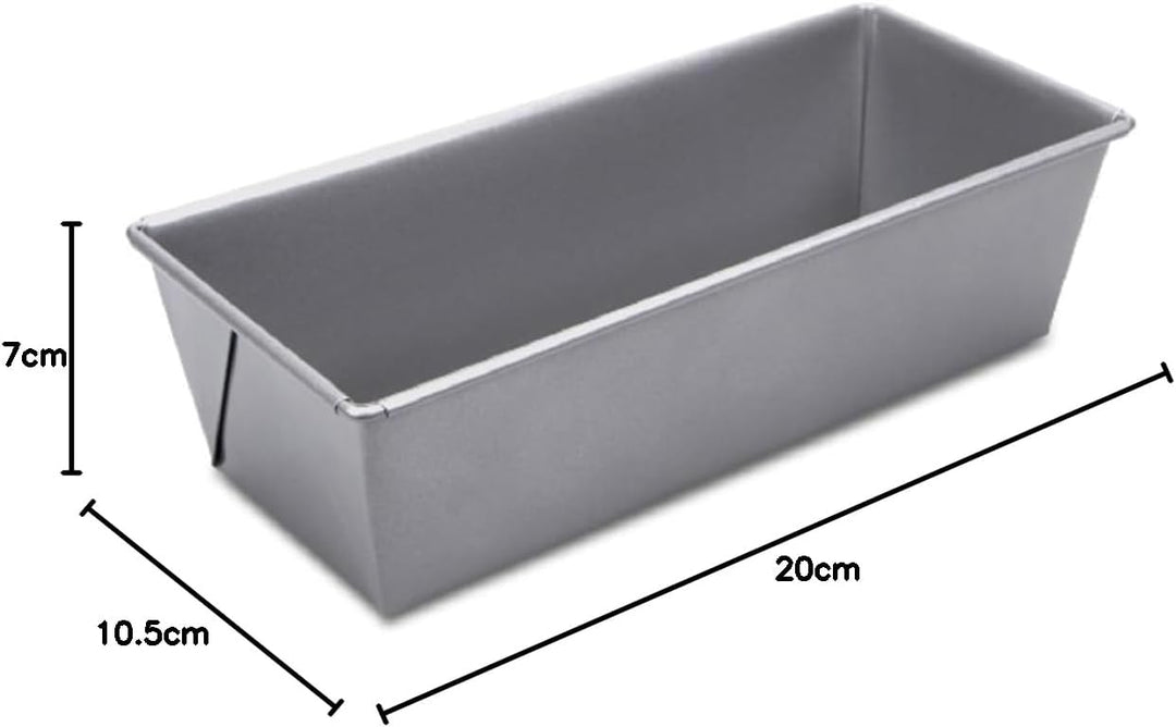 Städter we love baking silberne Brot-Back-Kastenform 20x10,5 cm - Höhe 7cm - aus Metall mit Antihaft