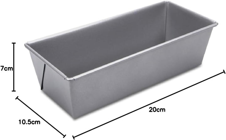 Städter we love baking silberne Brot-Back-Kastenform 20x10,5 cm - Höhe 7cm - aus Metall mit Antihaft