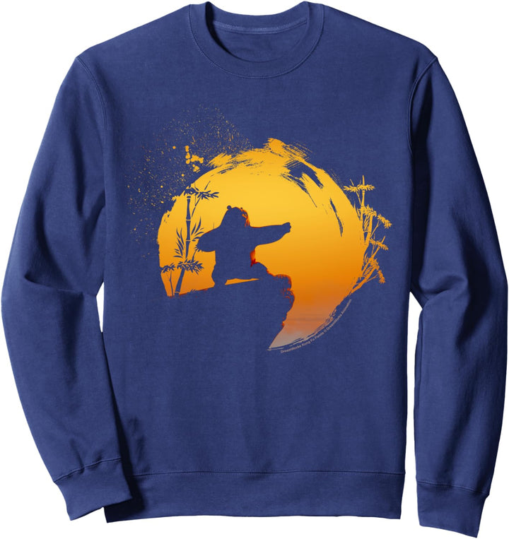 Kung Fu Panda Po Tai Chi Sunset Silhouette Sweatshirt