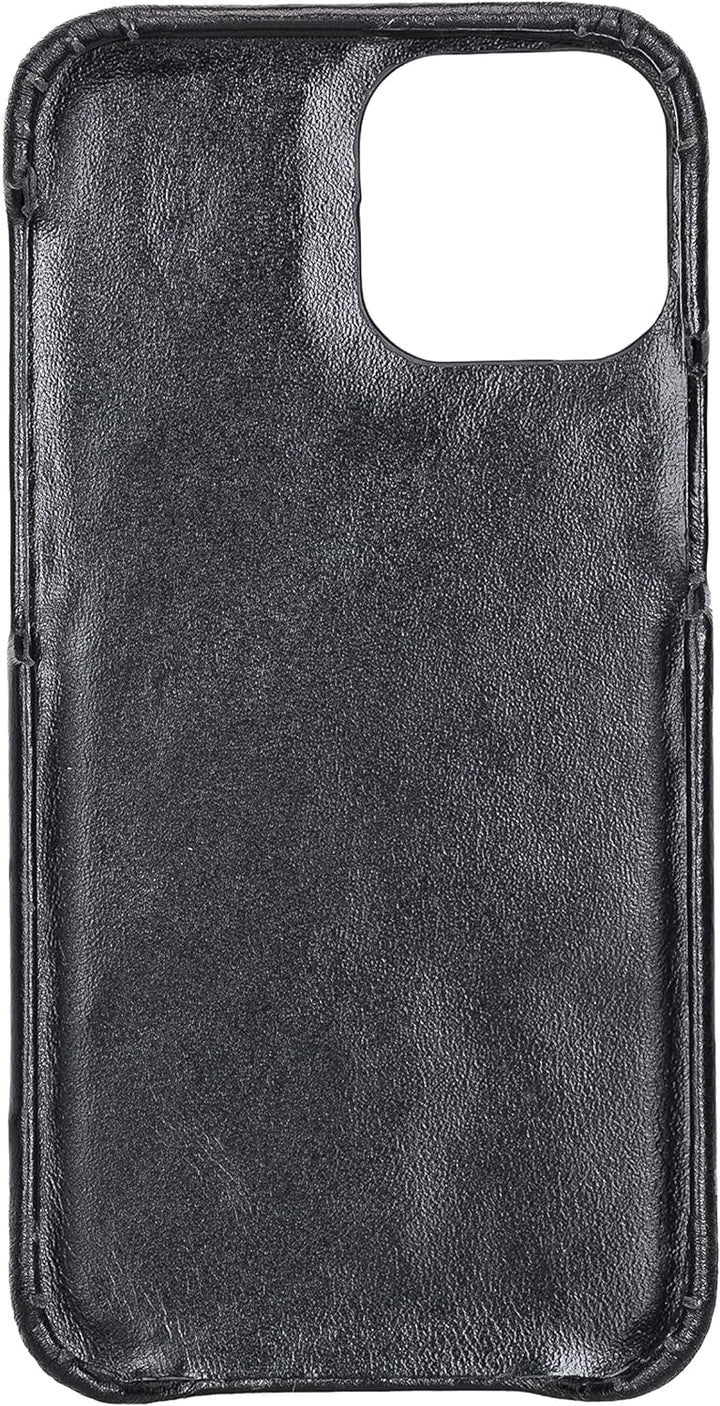 Solo Pelle Lederhülle kompatibel für iPhone 13 Mini in 5.4 Zoll abnehmbare Hülle (2in1) inkl. Karten