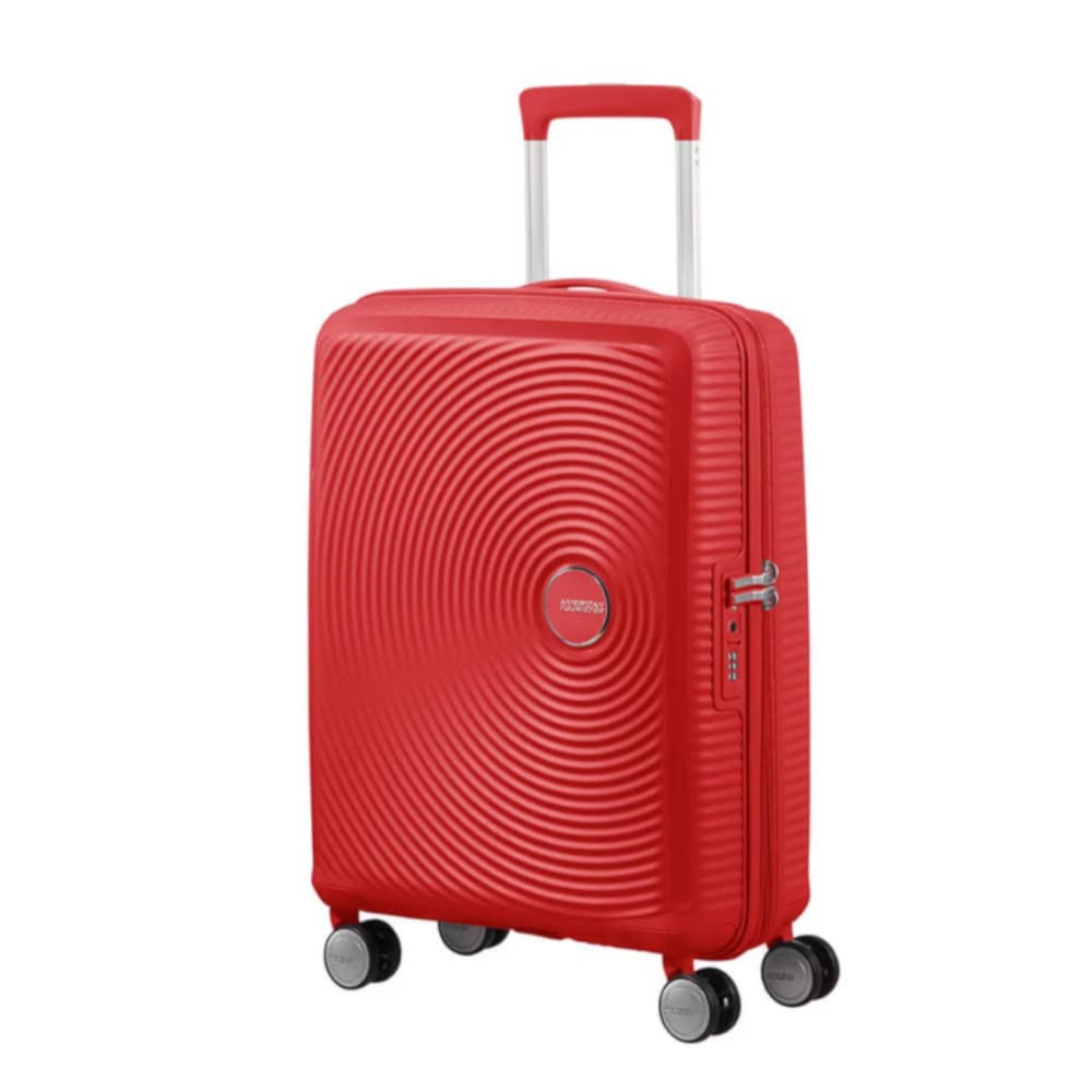 American Tourister Soundbox - Spinner S Erweiterbar Handgepäck, 55 cm, 41 L, Rot (Coral Red) Rot (Co