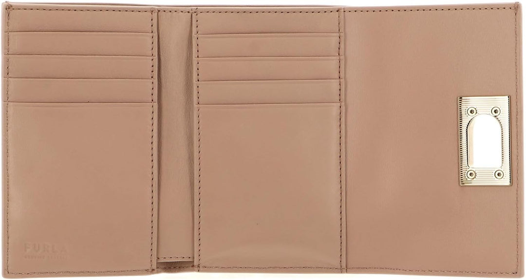 Furla 1927 Druckknopf Brieftasche Beige